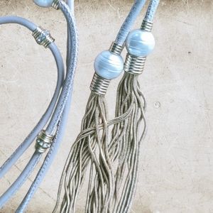 WHBM | Multi strands faux pearls and tassels necklace